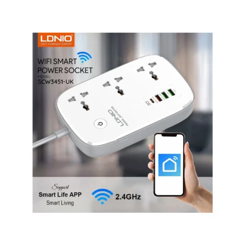 Ldnio Scw3451 Wi-Fi Smart Power Strip