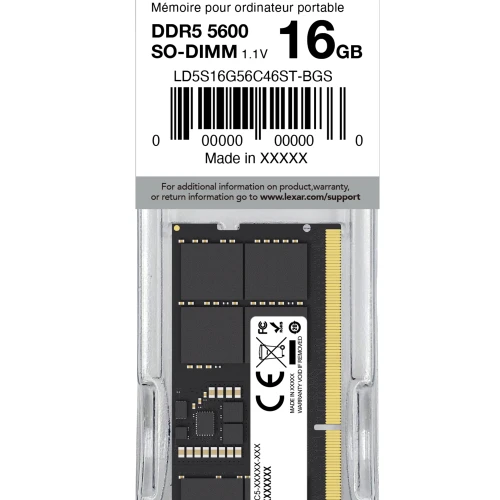 Lexar 16Gb Ddr-5 Bus-5600 Laptop Ram