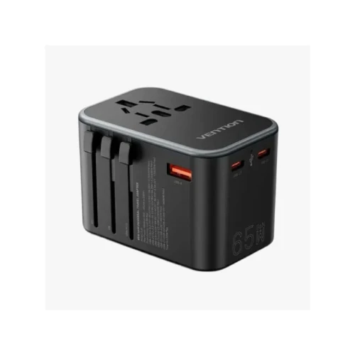 Vention Fjdb0 65W 3-Port Universal Travel Adapter