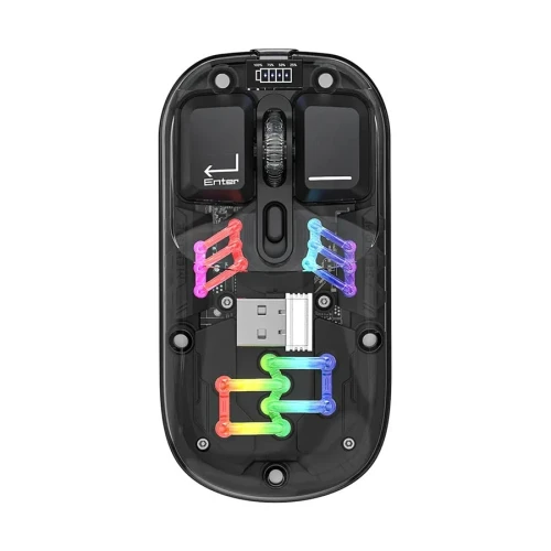 PC Power OBSIDIAN PGM-P7 Wireless Rechargeable Mouse (2.4G & Bluetooth) Price in Bangladesh